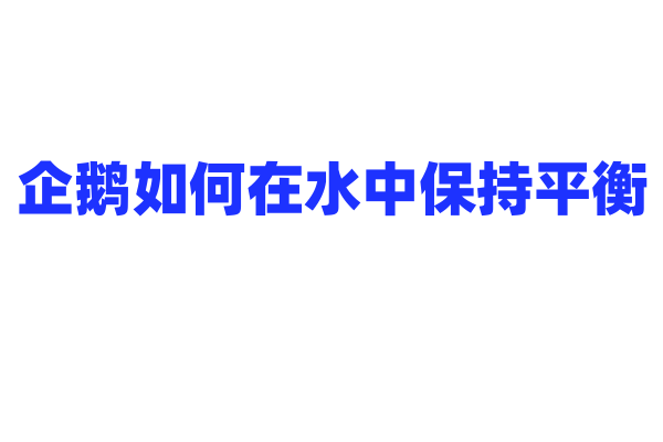 企鹅如何在水中保持平衡？