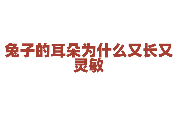 兔子的耳朵为什么又长又灵敏？