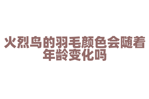 火烈鸟的羽毛颜色会随着年龄变化吗？