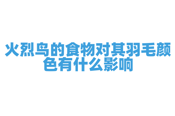 火烈鸟的食物对其羽毛颜色有什么影响？