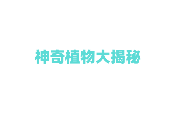神奇植物大揭秘