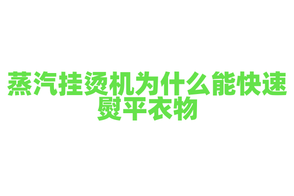 蒸汽挂烫机为什么能快速熨平衣物，它的蒸汽发生和熨烫技术有什么要点？