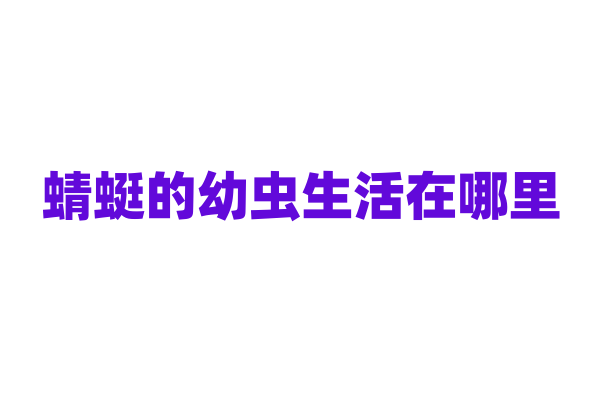蜻蜓的幼虫生活在哪里，如何生存？