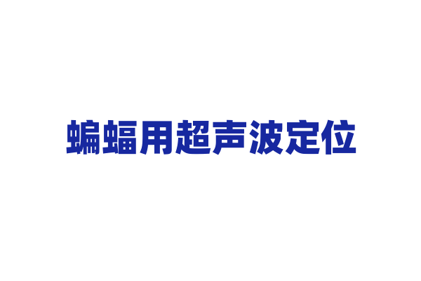 蝙蝠用超声波定位，具体如何实现？