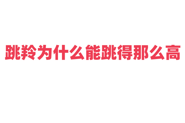 跳羚为什么能跳得那么高，它的腿部肌肉和骨骼结构有什么特点？