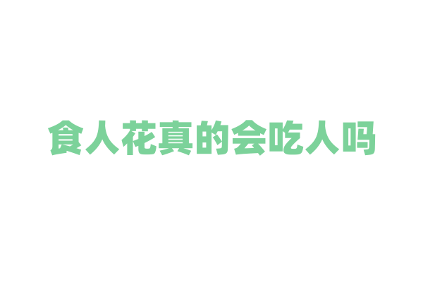 食人花真的会吃人吗