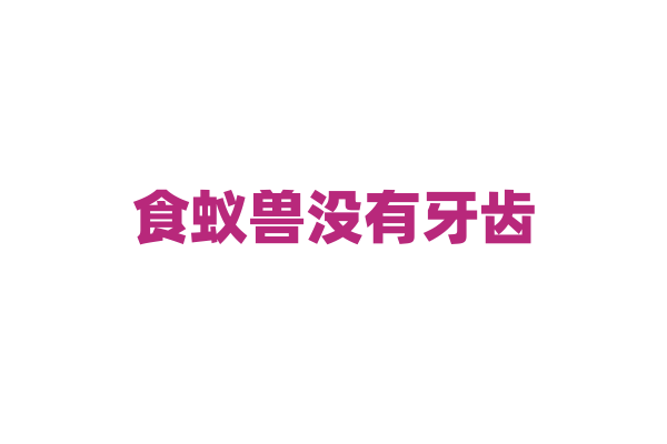 食蚁兽没有牙齿，怎样捕食蚂蚁？