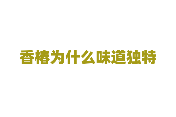 香椿为什么味道独特，它的气味是由哪些化合物产生的？