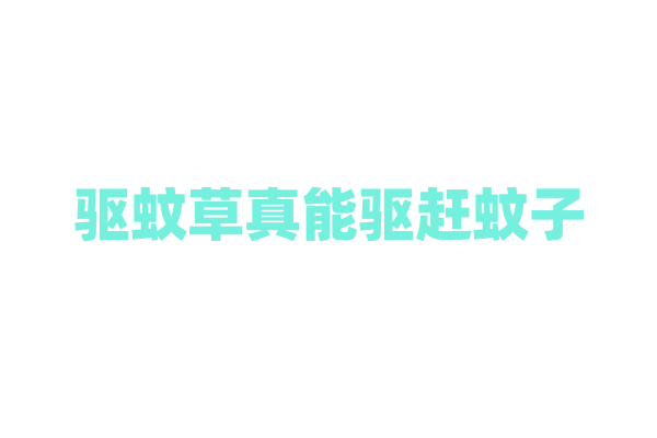 驱蚊草真能驱赶蚊子，它的驱蚊原理是什么？