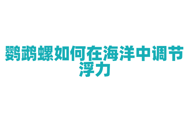 鹦鹉螺如何在海洋中调节浮力？